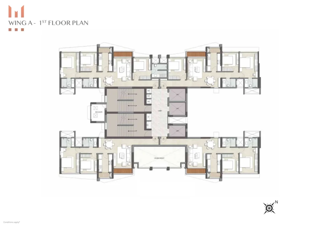 Kalpataru magnus Off BKC bandra First Floor Plan